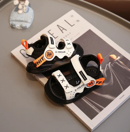1Pair Baby Sandals, Baby Walking Shoes, Summer New Soft Soled Functional Shoes For Boys And Girls, 0-3 Year Old Non Slip Shoes