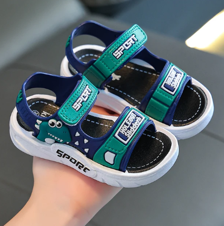 1Pair Summer New Children's Slippers Cartoon Baby Cool Mop Indoor Soft Bottom Anti Slip Cool Mop