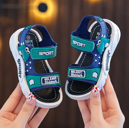 1Pair Summer New Children's Slippers Cartoon Baby Cool Mop Indoor Soft Bottom Anti Slip Cool Mop