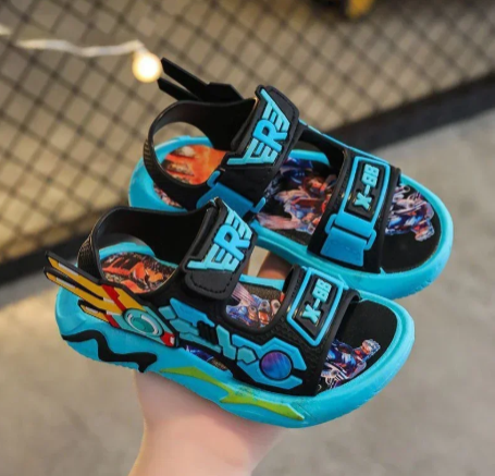 1Pair Boys Sandals Summer Kids Shoes Toddler Baby Boys Sandals Infant Casual Beach Children Outdoor Black Shoes