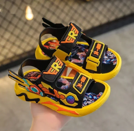 1Pair Boys Sandals Summer Kids Shoes Toddler Baby Boys Sandals Infant Casual Beach Children Outdoor Black Shoes