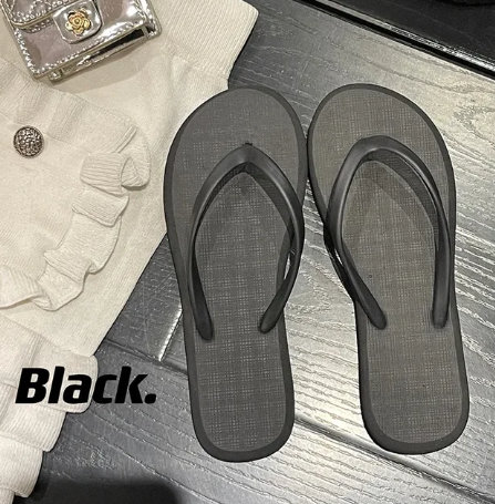 1Pair Beach Sandals Summer Flip Flops for Women Slippers Cute Candy Color Indoor Flat Shoes Men Beach Slippers Non-slip Soft Sole