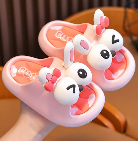 1Pair Children's Fashion Cartoon Sandals and Slippers Summer Boys and Girls Anti Slip Soft Soles Infants Children Hole Shoes