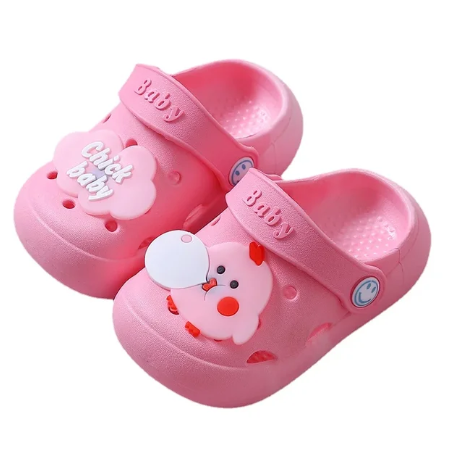 1Pair Children's Hole Shoes Slippers for Boys and Girls Breathable Non Slip Cute Lightweight
