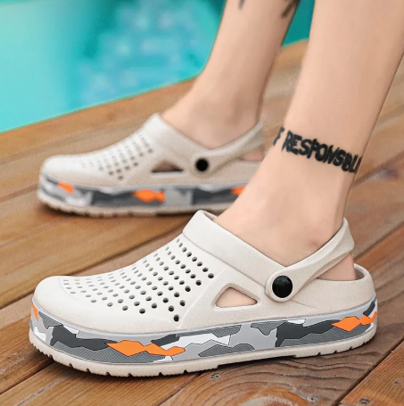 1Pair Men's Slipper Summer New Outdoor Lightweight Comfortable Men Sandals EVA Soft Sole Slides Walking Beach Shoes Flip Flops