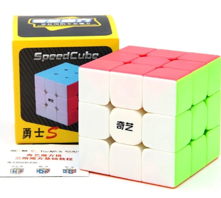 1PC QiYi Speedcube Warrior S 3x3 Magic Cube Stickerless Professional 3x3 Speed Puzzle 3×3 Children's Cubo Magico for Games