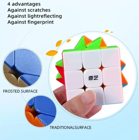 1PC QiYi Speedcube Warrior S 3x3 Magic Cube Stickerless Professional 3x3 Speed Puzzle 3×3 Children's Cubo Magico for Games
