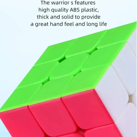 1PC QiYi Speedcube Warrior S 3x3 Magic Cube Stickerless Professional 3x3 Speed Puzzle 3×3 Children's Cubo Magico for Games