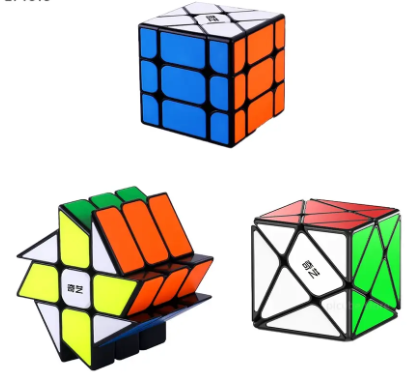 1PC QiYi Windmill S Cube Fisher S Axis S Stickerless Black Updated Cubo Magico Cube Educational Toy Gift