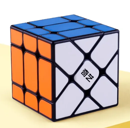 1PC QiYi Windmill S Cube Fisher S Axis S Stickerless Black Updated Cubo Magico Cube Educational Toy Gift