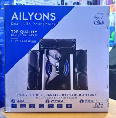 AILYONS ELP3611K 3.1-CHANNEL MULTIMEDIA SPEAKER SYSTEM WITH BLUETOOTH & LED DISPLAY
