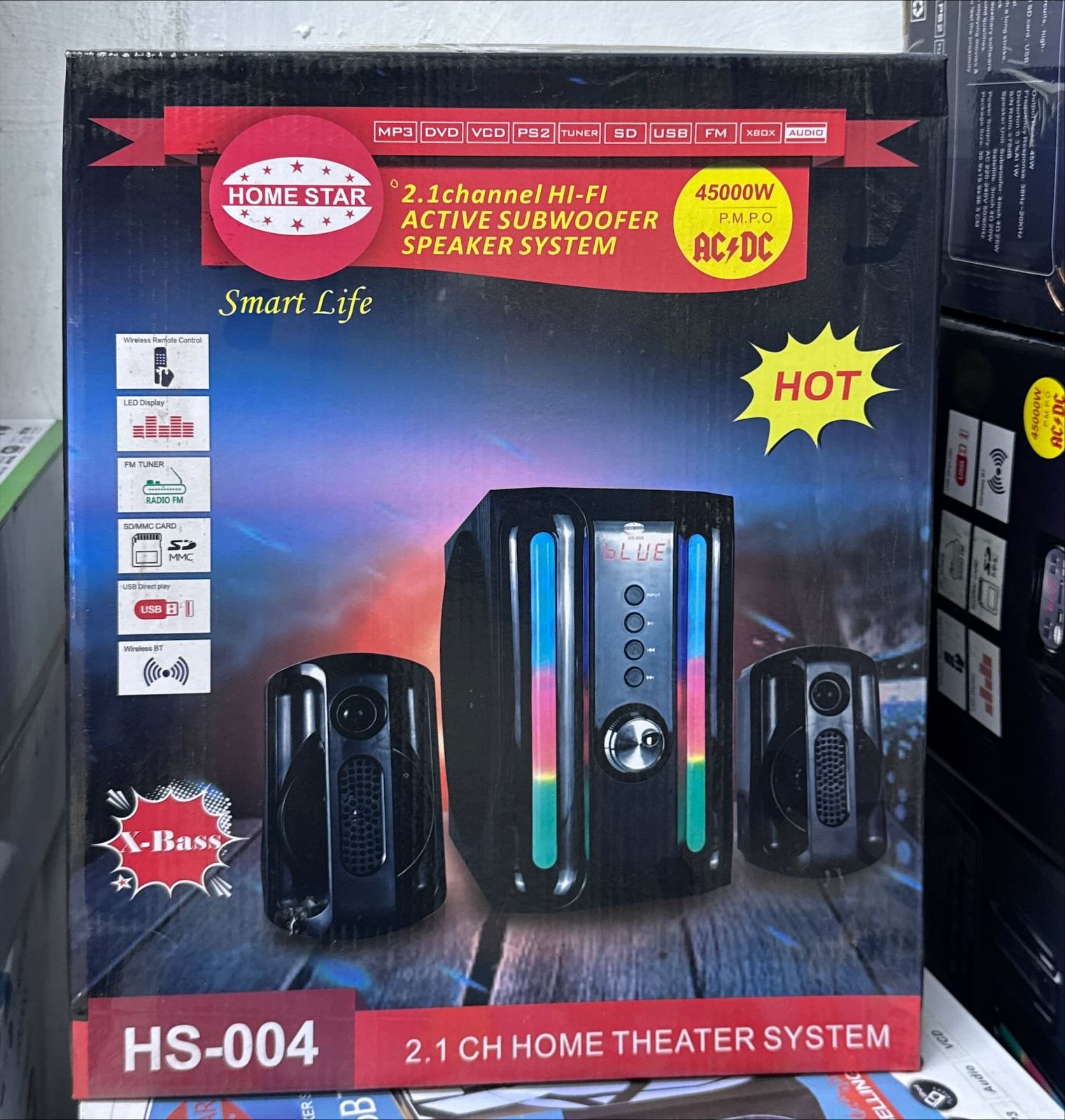 HOMESTAR HS-004 2.1-CHANNEL MULTIMEDIA SPEAKER SYSTEM