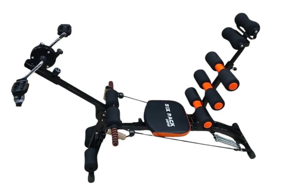 SIX PACK CARE ABS FITNESS MACHINE WITH PEDALS — 10-IN-1 FULL BODY FITNESS STATION