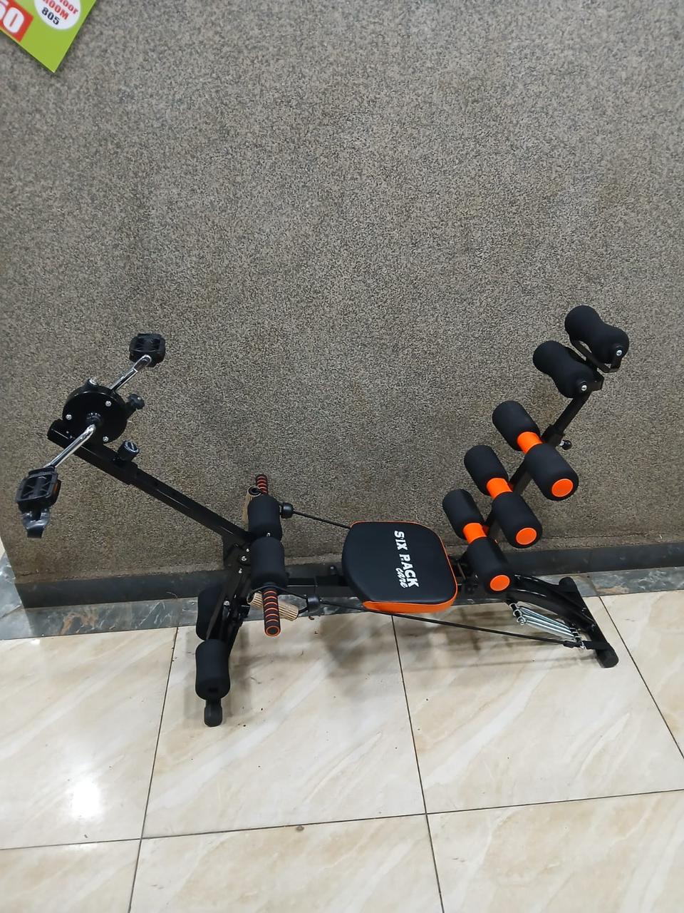 SIX PACK CARE ABS FITNESS MACHINE WITH PEDALS — 10-IN-1 FULL BODY FITNESS STATION