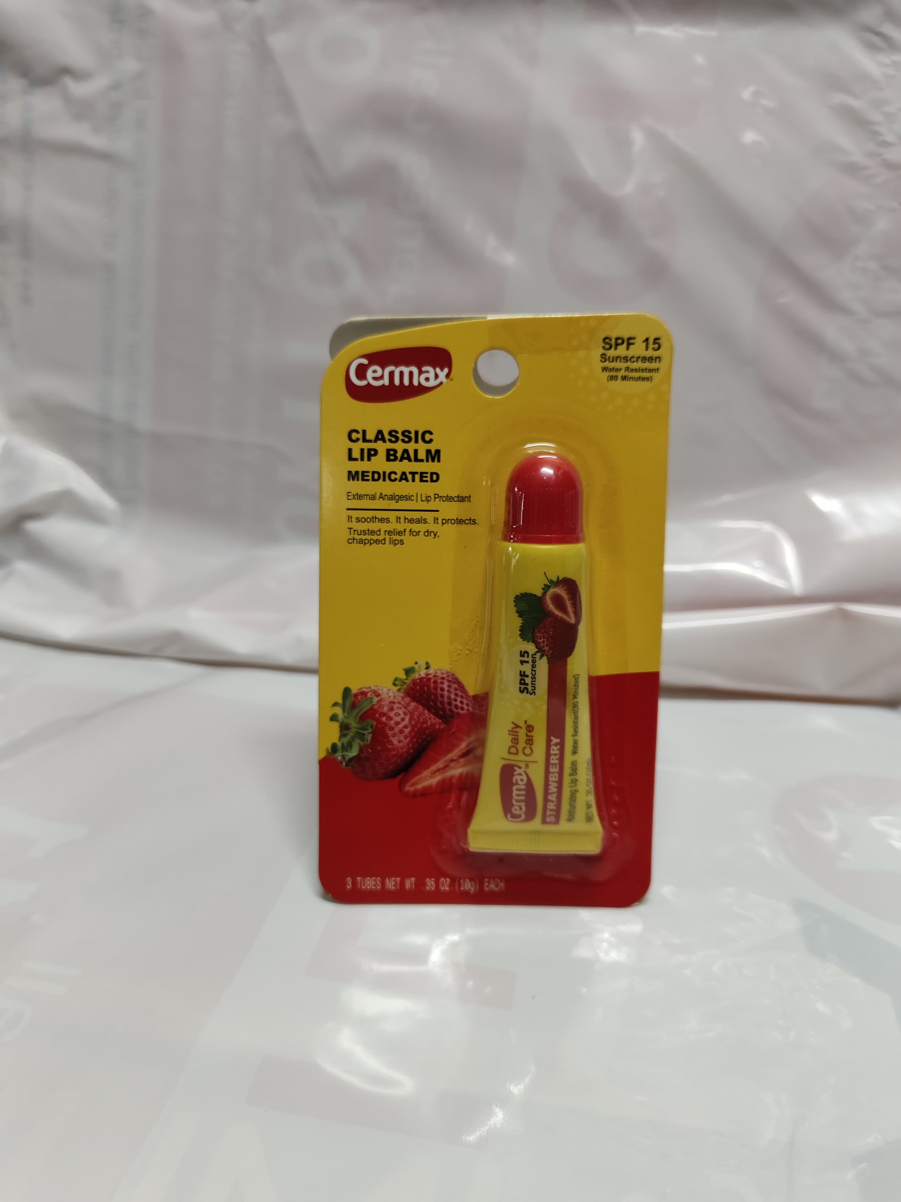 Cermax Strawberry lip balm medicated-10g