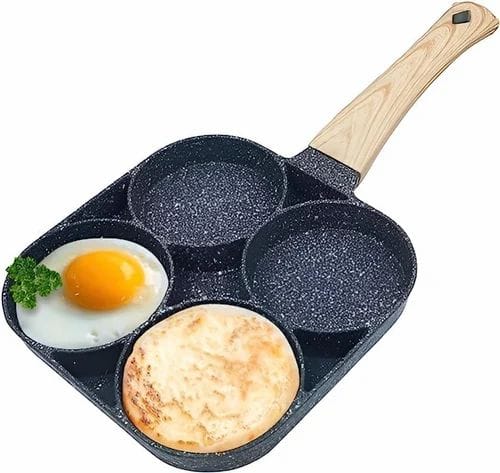 High Quality heavy granite non~stick   4 slot pan cake