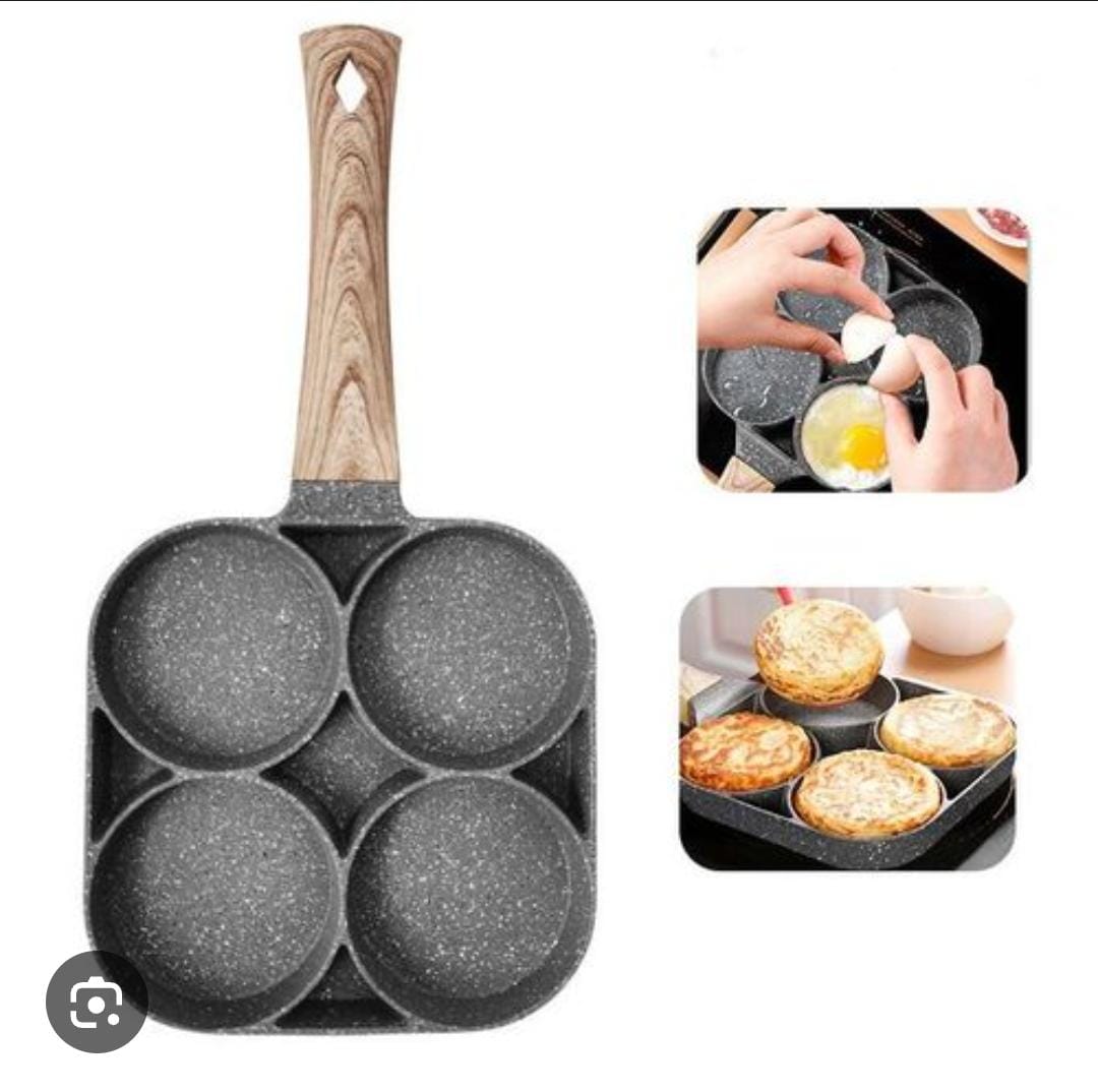 High Quality heavy granite non~stick   4 slot pan cake