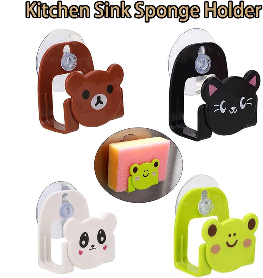 wall adhesive Cat hook sponge holder