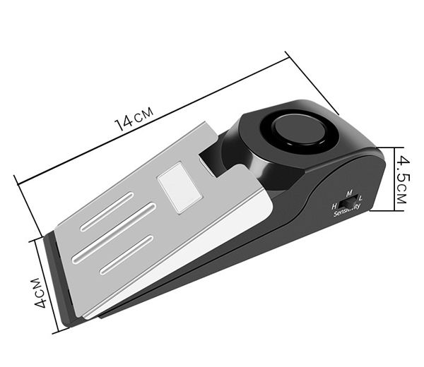 Safety door stop alarm