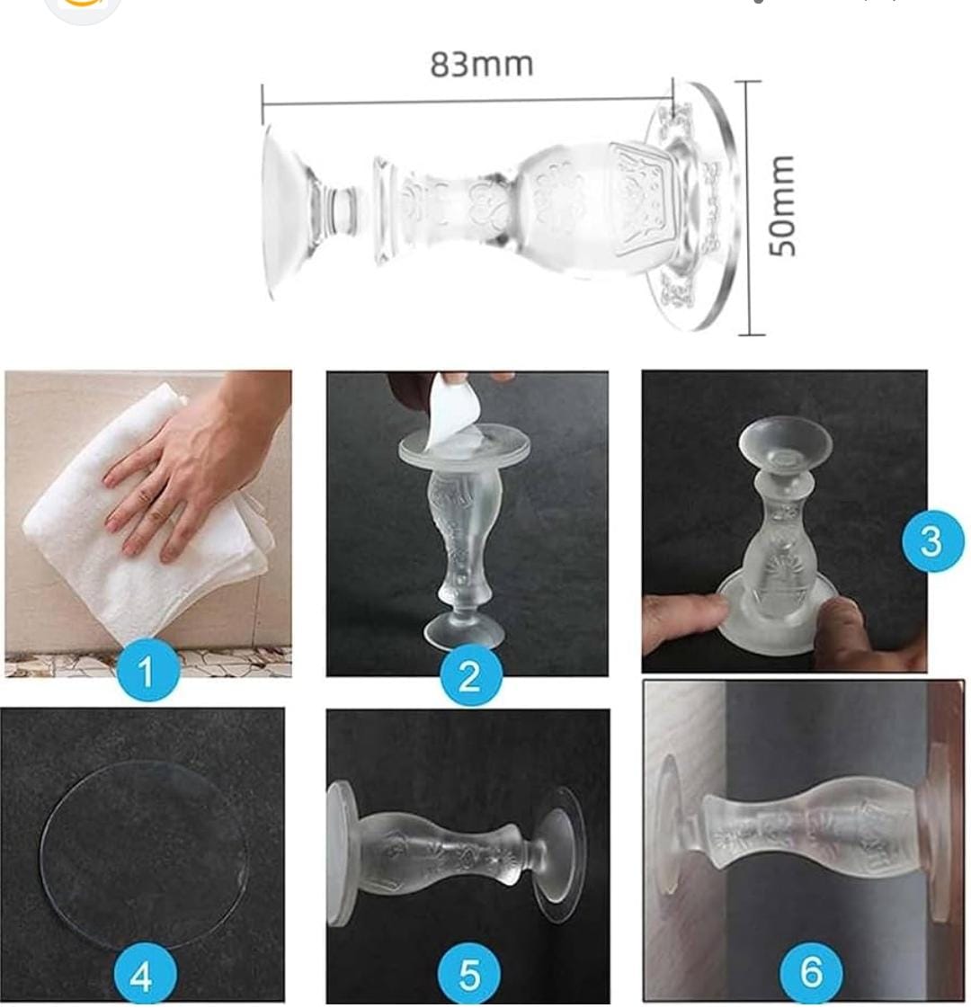 8.5cm long strong adhesive Silicone door stopper