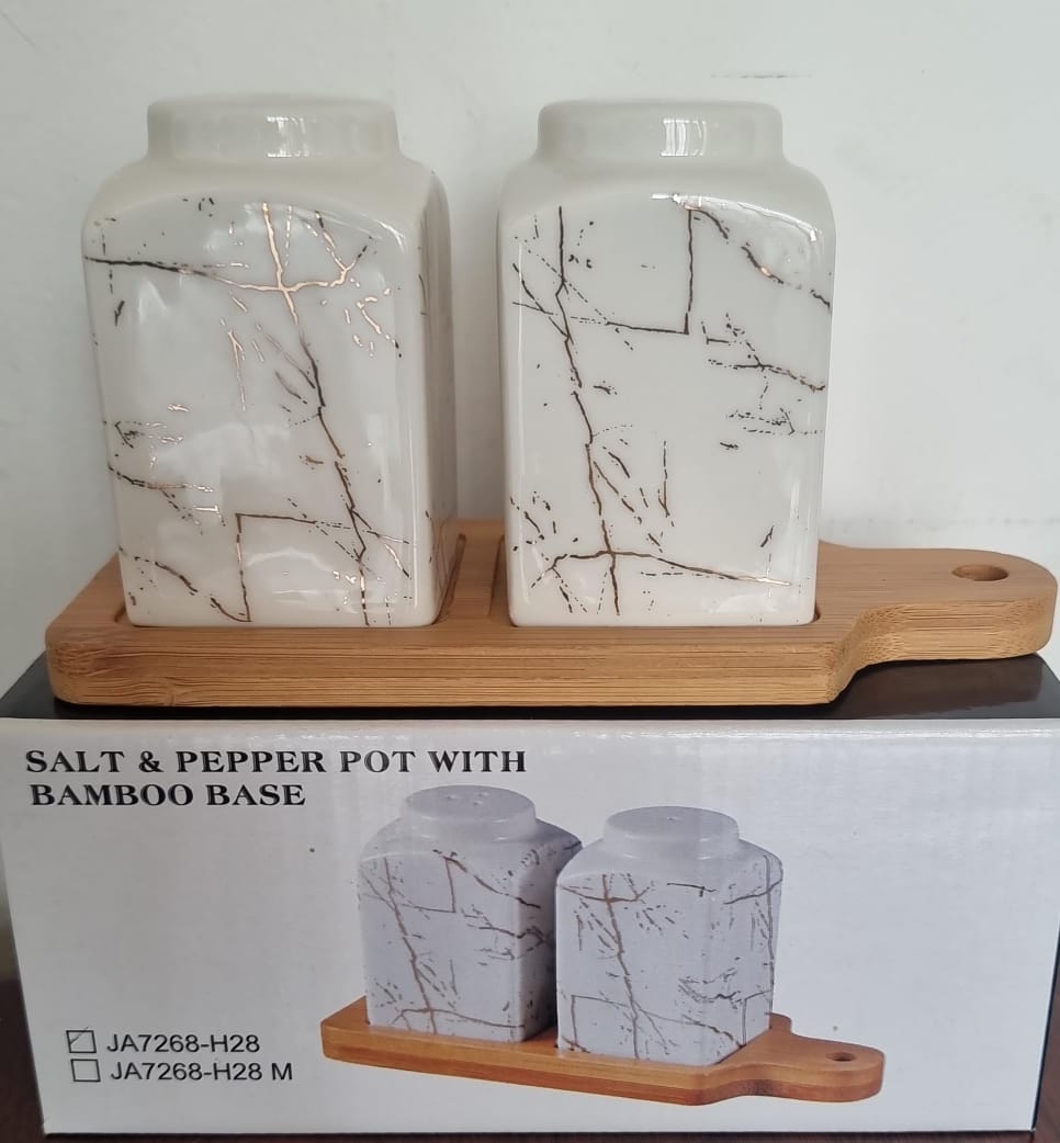salt & pepper pot bamboo base