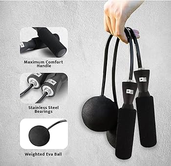 Cordless skipping rope with ball tip