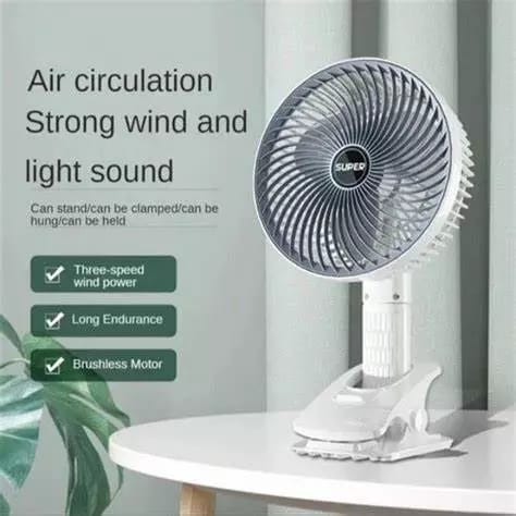 Rechargeable 3 speed (3in1)  stand desktop fan