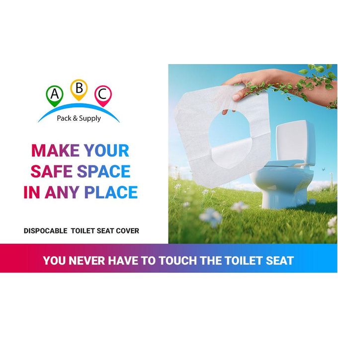 10 pcs Toilet Seat Covers. Fold Disposable Potty Seat Cover Sheets. White Seat Covers for Public Washrooms, Travel. One-ply, Biodegradable, Quick-Dissolving Tissue Sheets.