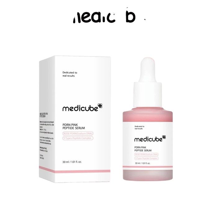 Medicube PDRN Pink Peptide Glow Serum with Niacinamide. Moisturizes, Glows, Smooth Wrinkles & Fine Lines, Fades Dark Spots, Boosts Collagen Production, Skin Elasticity, Firms, Brightens & Soothes