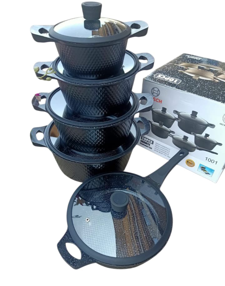 Bosch 10pcs Premium Quality Non Stick Cookware Set Pots and Pans