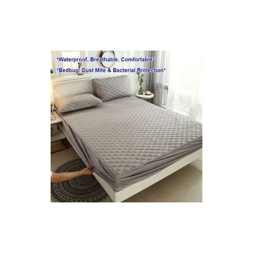 Waterproof Matress Protector and Cover Quilted Waterproof Mattress Cover Protectors Dustproof Mattress Protectors 1Pc