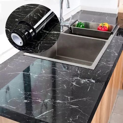 Self Adhesive Marble Contact Paper- White  | Self adhesive no glue needed,  Have realistic Marble effect