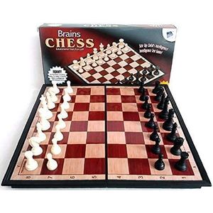 Chess Bag Magnetic Chess Board - Foldable Brown Chess Board Game Magnetic & Foldable Travel Chess