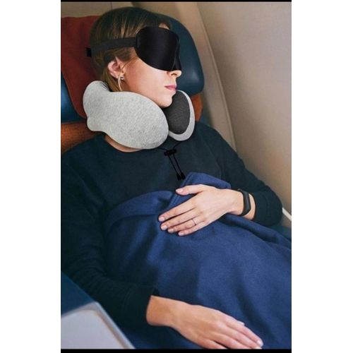 U Shaped Memory Foam Neck Pillows Soft Travel Pillow Massage Neck Pillow Sleeping Airplane Pillow Cervical Healthcare Bedding Black normal