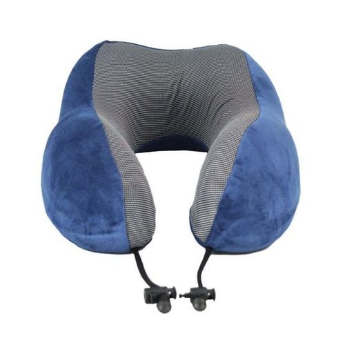 U Shaped Memory Foam Neck Pillows Soft Travel Pillow Massage Neck Pillow Sleeping Airplane Pillow Cervical Healthcare Bedding Black normal