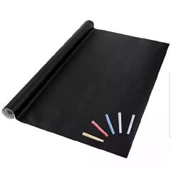 White Chalkboard Wall Paper Clear Dry Erase Board Sticker + 1 Whiteboard pen