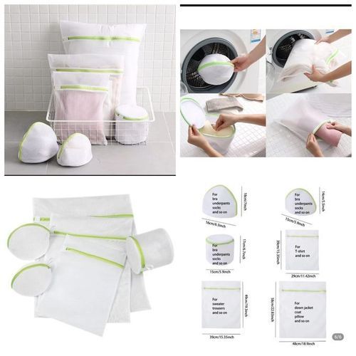 6 Pcs Washing Machine Protective Mesh Laundry Bags Set - For a better orer organized cleaningag