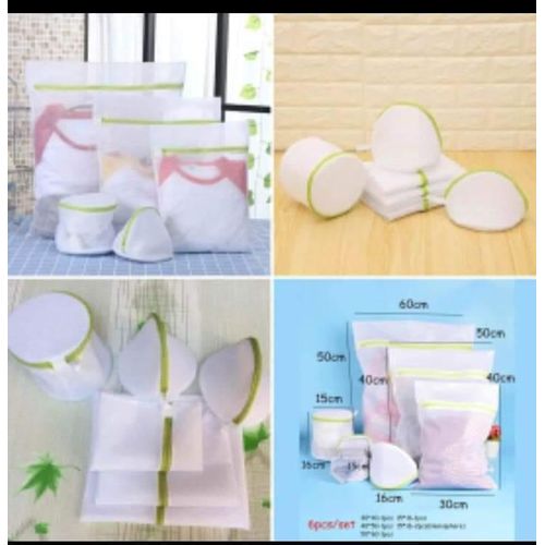 6 Pcs Washing Machine Protective Mesh Laundry Bags Set - For a better orer organized cleaningag