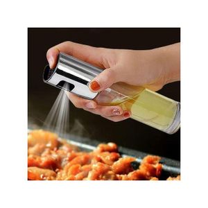 Oil Sprayer Dispenser for Cooking, Food-Grade Glass Oil Spray Transparent Vinegar Bottle Oil Dispenser 100ml