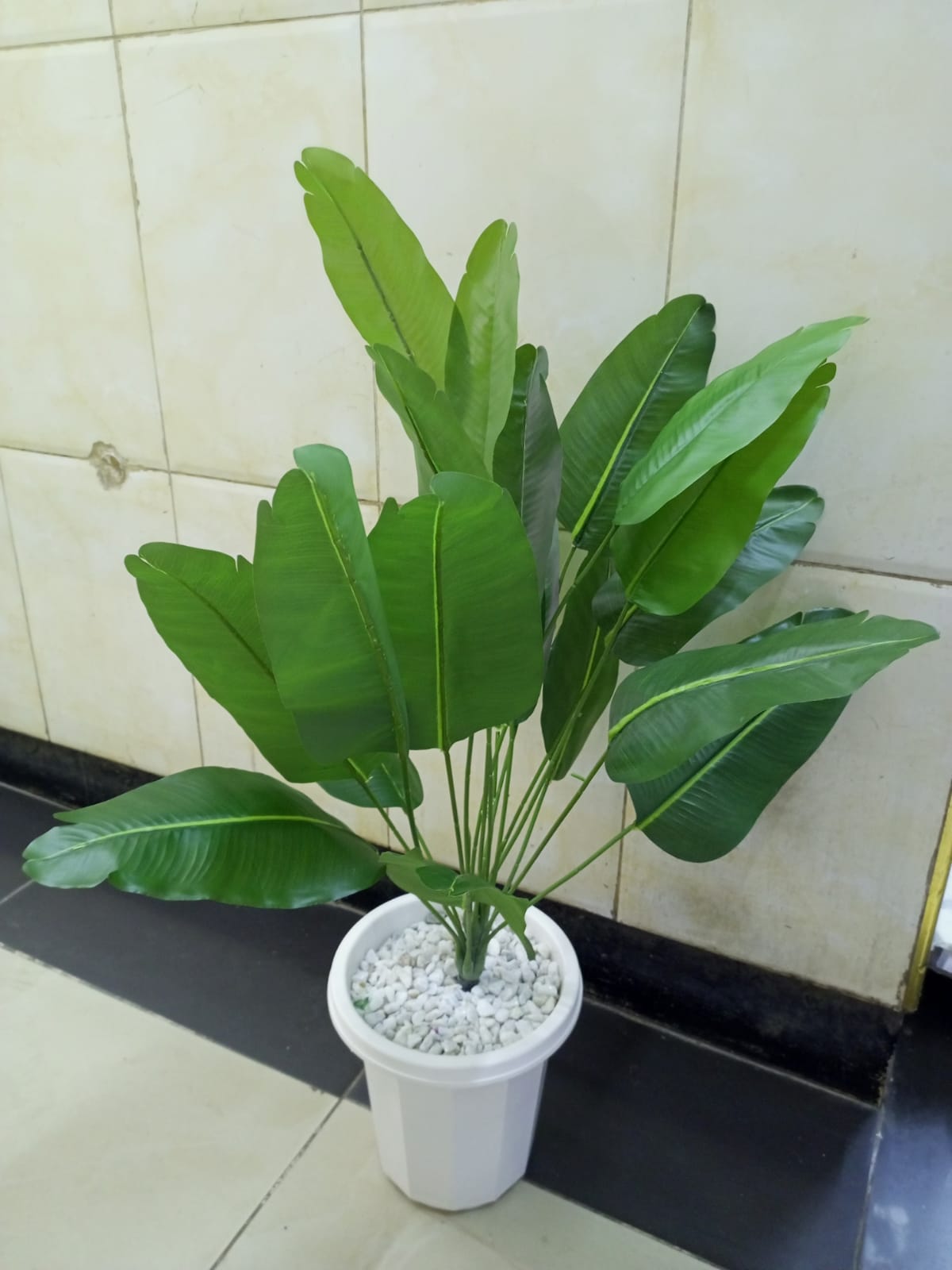 Artificial banana Flower , Decor Stones Plus A Vase