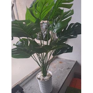 Table top Artificial Flower , Decor Stones Plus A Vase