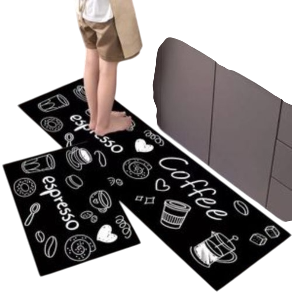 2 Pcs Kitchen Non Slip Mat.- kitchen Rug  Non Slip Kitchen Mat Throw Rug for Kitchen Doormat Runner Rug Set Floor Carpet Household Carpet Home Decor