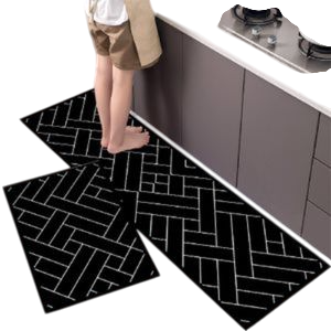 2 Pcs Kitchen Non Slip Mat.- kitchen Rug  Non Slip Kitchen Mat Throw Rug for Kitchen Doormat Runner Rug Set Floor Carpet Household Carpet Home Decor