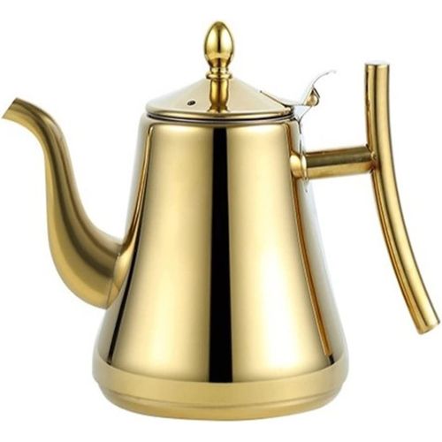 2L Stovetop Tea Coffee Kettle With Infuser Filter -  built-in filter design can be directly put into the tea for easy brewing
