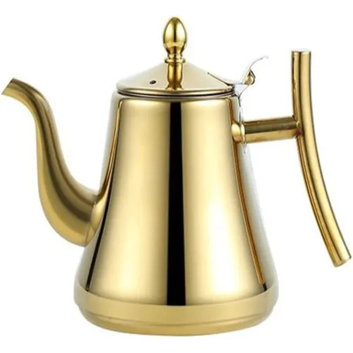2L Stovetop Tea Coffee Kettle With Infuser Filter -  built-in filter design can be directly put into the tea for easy brewing