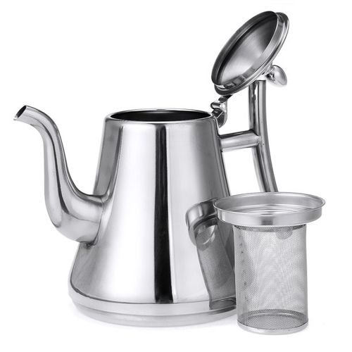 2L Stovetop Tea Coffee Kettle With Infuser Filter -  built-in filter design can be directly put into the tea for easy brewing