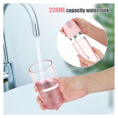 Portable Oral Irrigator Water Flosser Usb Water Jet Floss 220ml 3 Modes Ipx7 1400rpm Mouth Washing Machine-