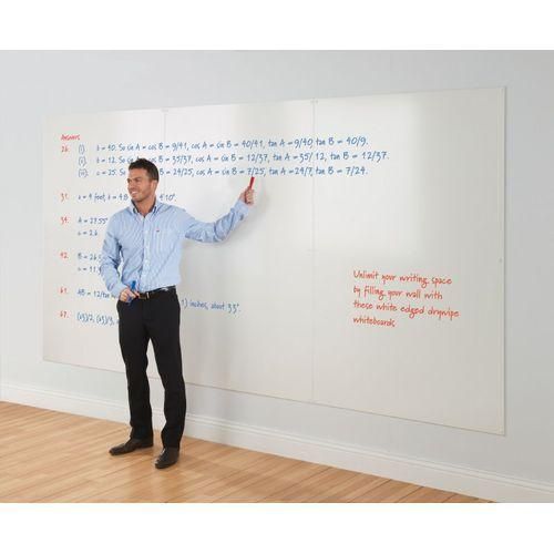 White Chalkboard Wall Paper Clear Dry Erase Board Sticker + 1 Whiteboard pen