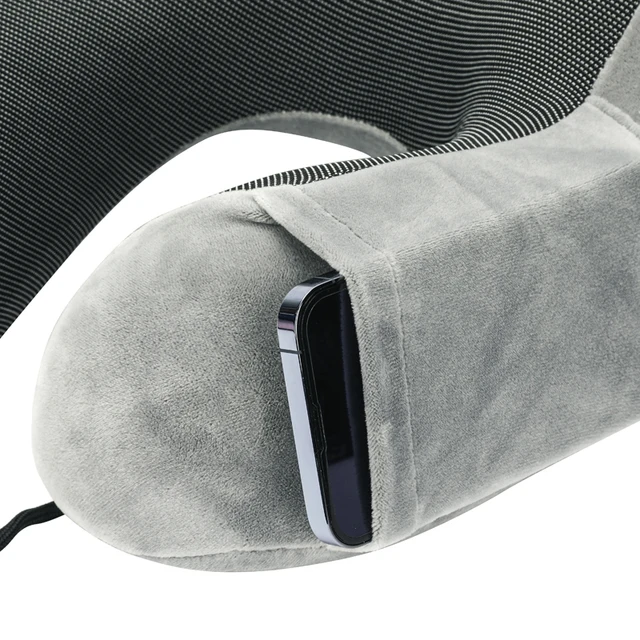 U Shaped Memory Foam Neck Pillows Soft Travel Pillow Massage Neck Pillow Sleeping Airplane Pillow Cervical Healthcare Bedding Black normal