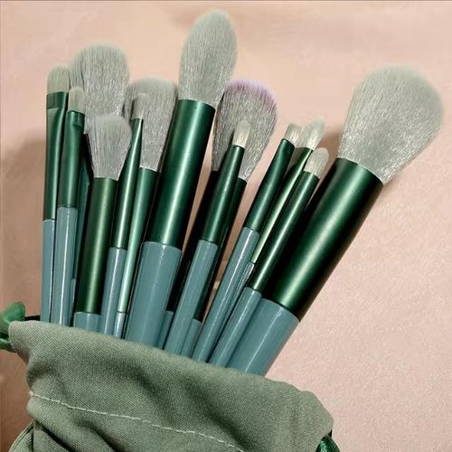 13PCS Makeup Brush Kit With Storage Bag For Foundation - makeup brush set eyeshadow brush professional make up brushes set with storage bag